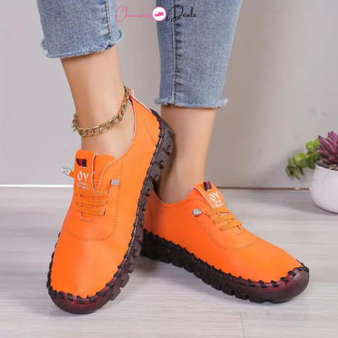 light and comfortable leather shoes for women