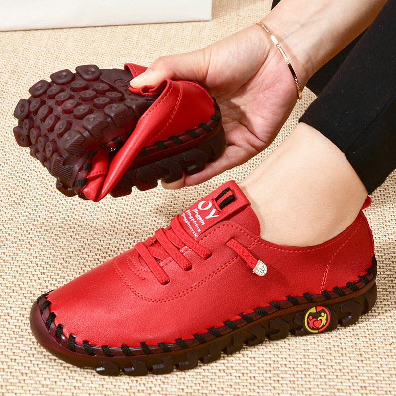light and comfortable leather shoes for women