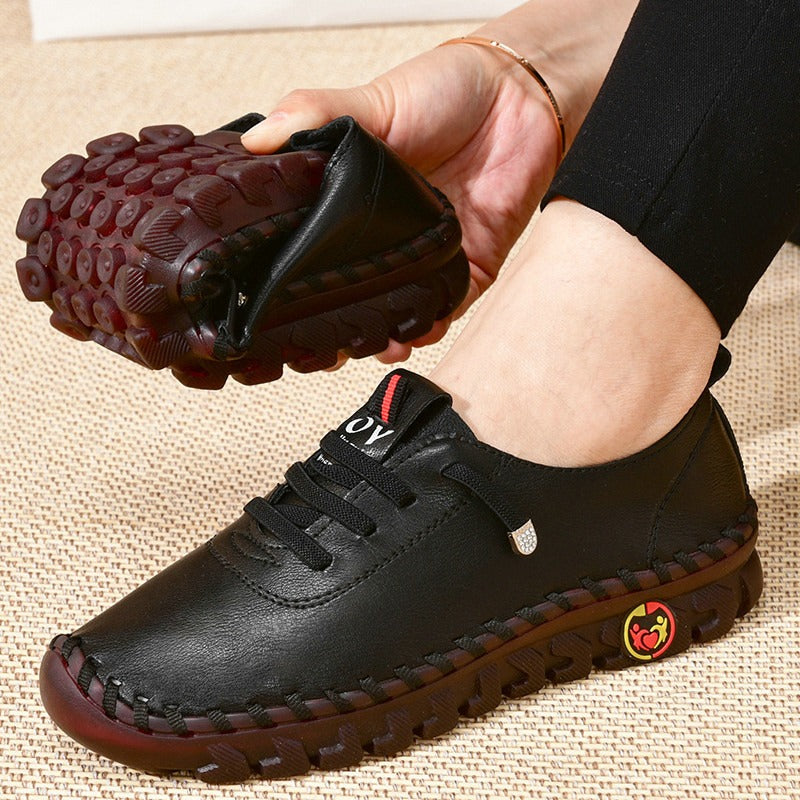 light and comfortable leather shoes for women