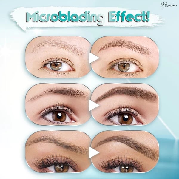 Waterproof 3D tattoo pencil with 4 fork tips for microblading (🔥 buy 1, get 1 free)