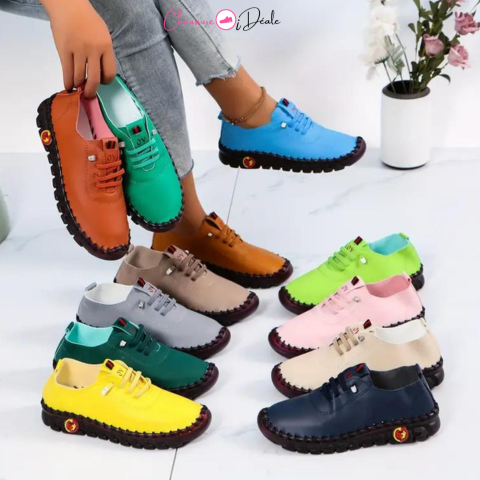 light and comfortable leather shoes for women