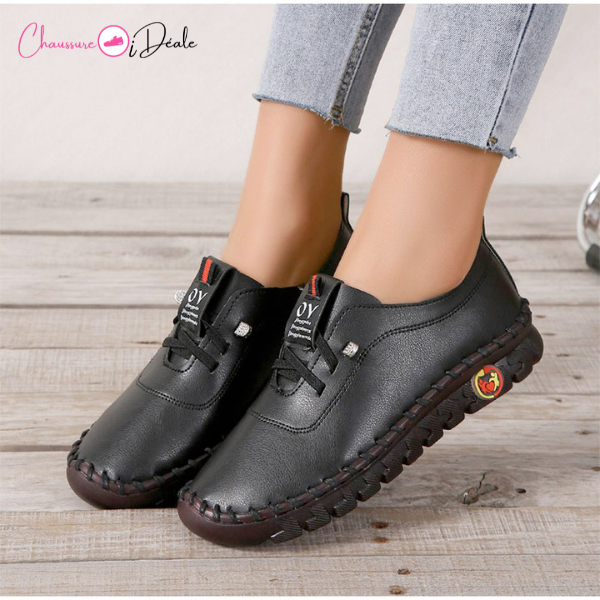 light and comfortable leather shoes for women