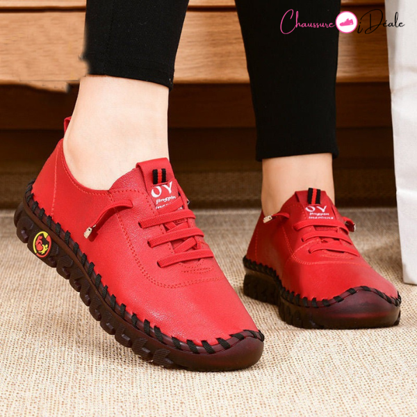 light and comfortable leather shoes for women
