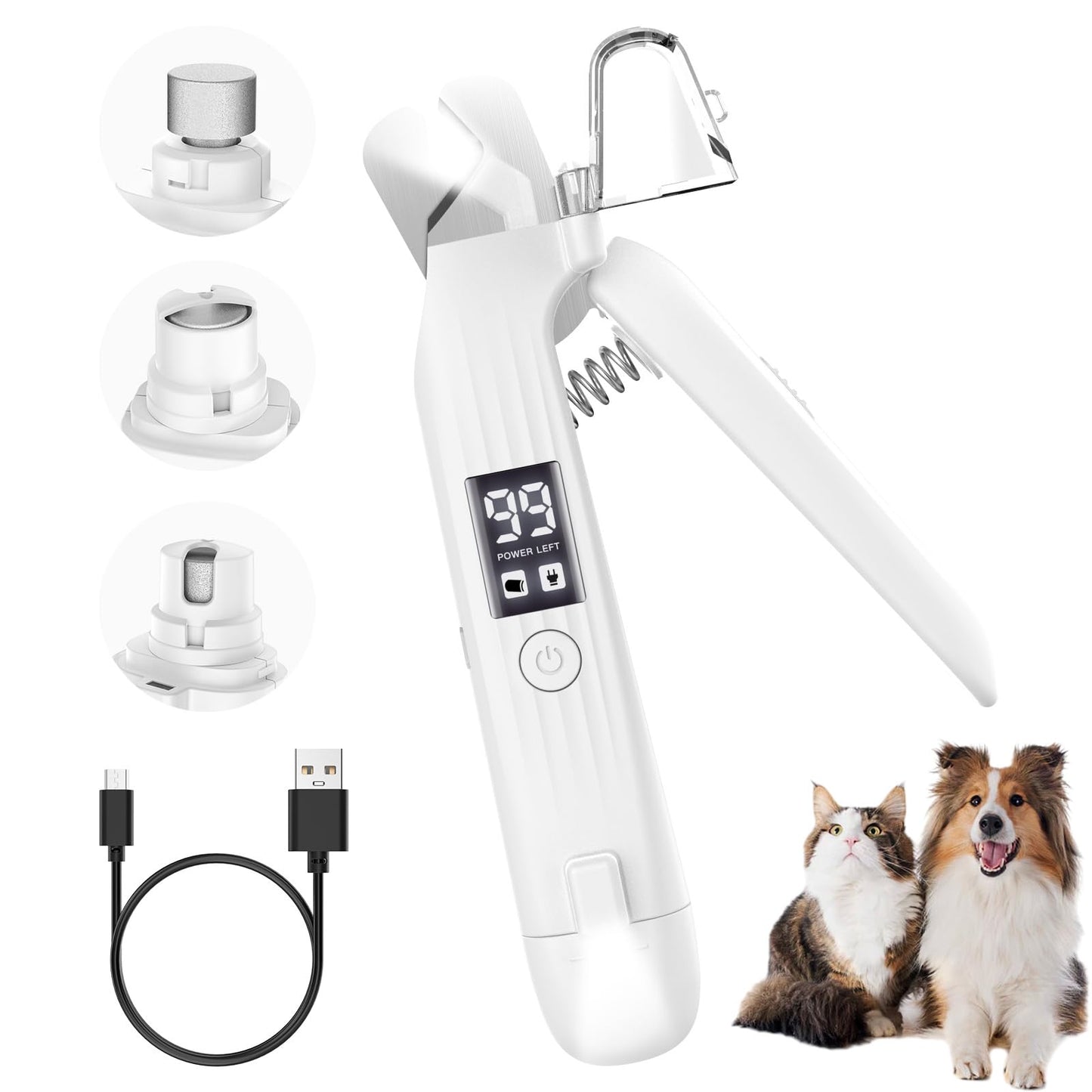✨ 2025 Edition: The Ultimate 2-in-1 Rechargeable Pet Nail Grinder & Clipper! 🐾