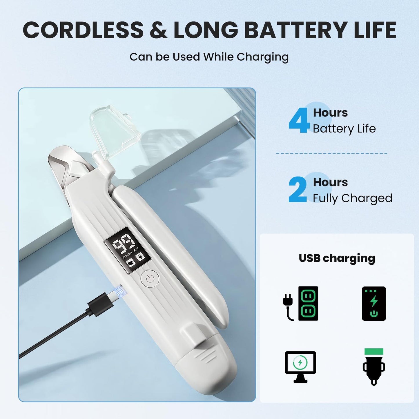 ✨ 2025 Edition: The Ultimate 2-in-1 Rechargeable Pet Nail Grinder & Clipper! 🐾