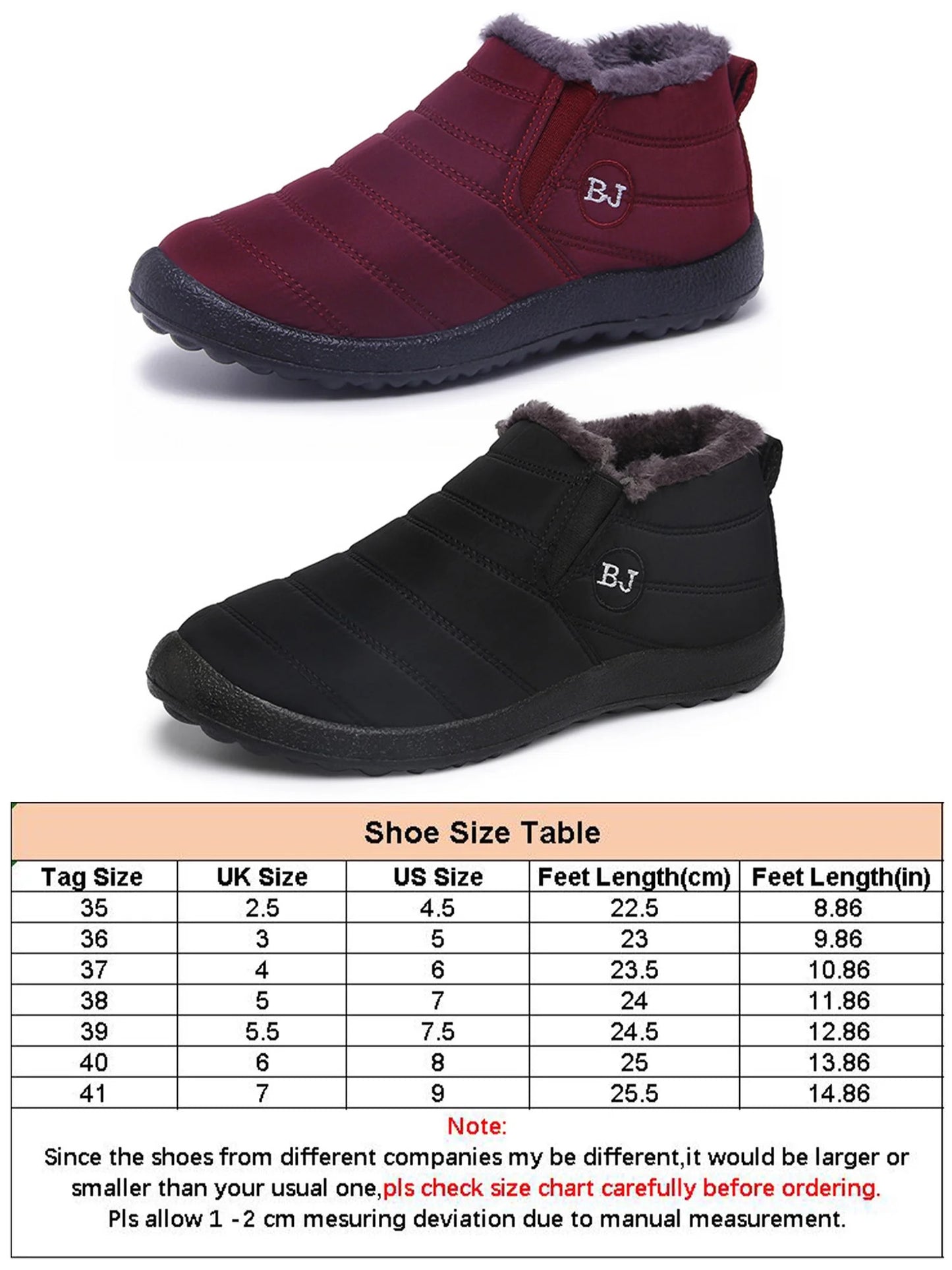 Boots Women Snow Fashion Women Shoes Slip On Platform New Boots Ladies Ankle Boots Waterproof Casual Botas Mujer Winter Shoes