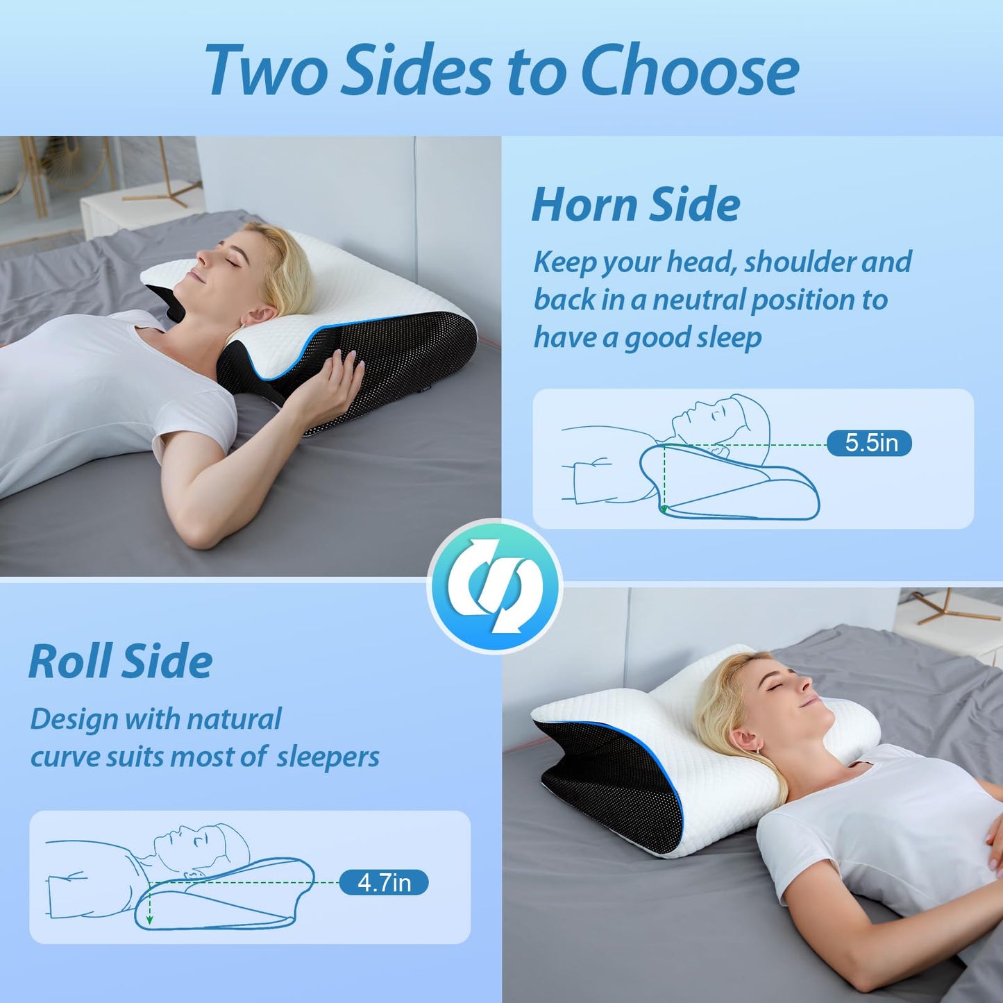 Ultra Button Pillow for Neck Pain-----š„