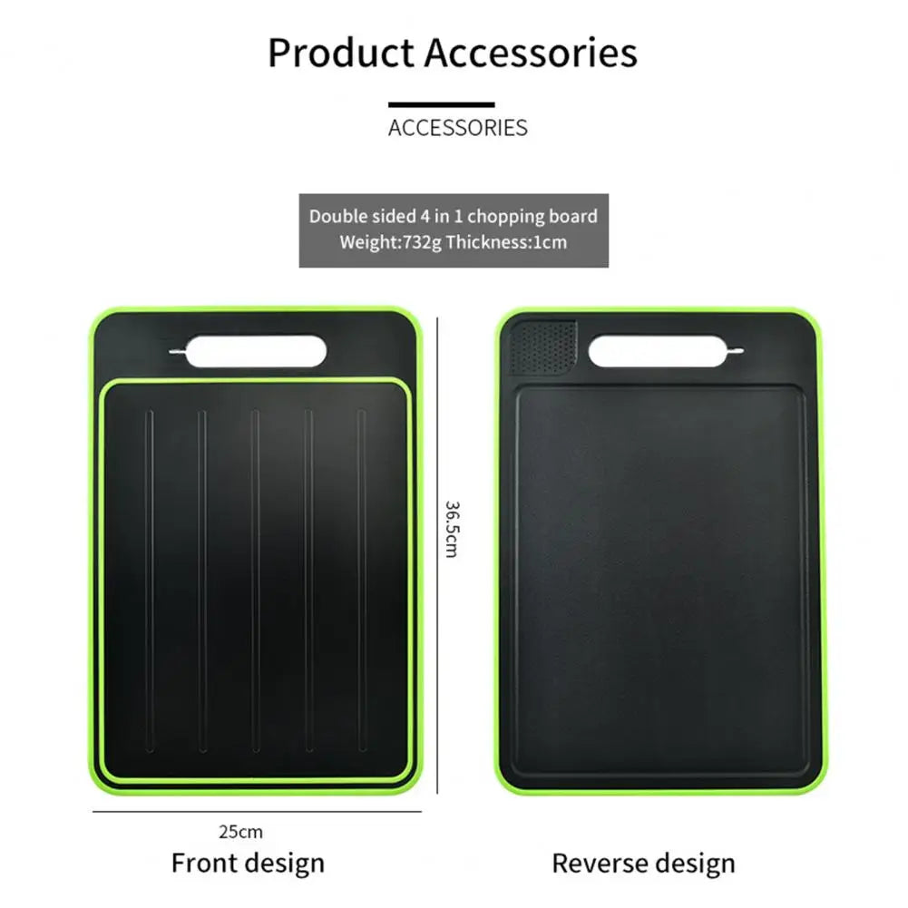 Cutting board for rapid defrosting