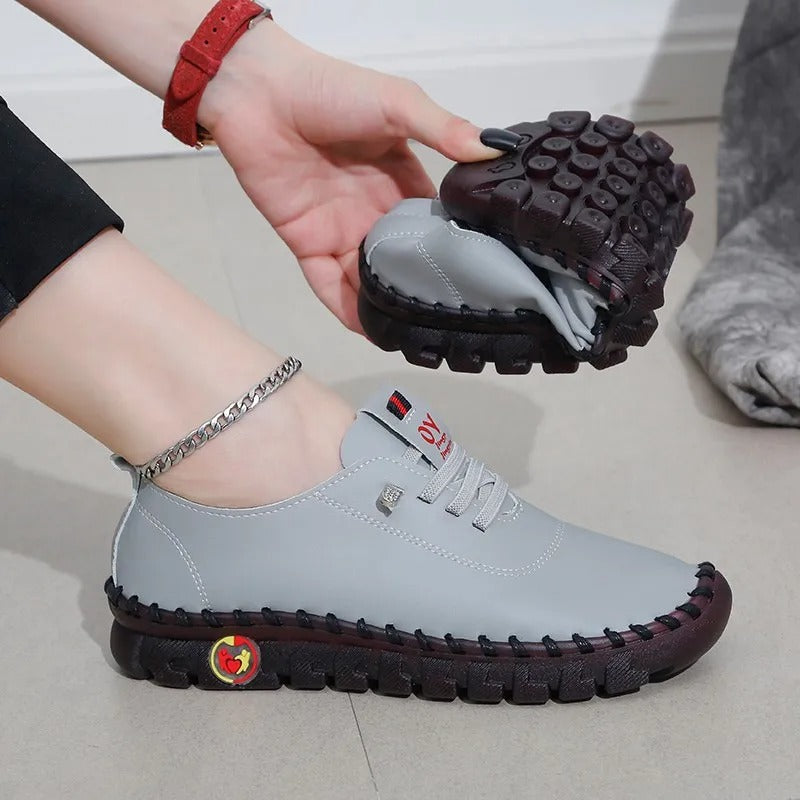 light and comfortable leather shoes for women