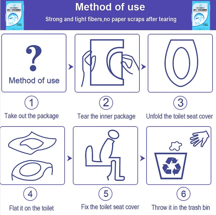 Travel Toilet Seat Covers