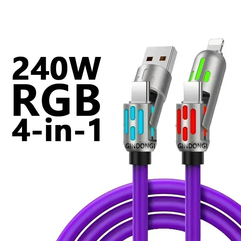 Câble de charge rapide PowerPulse avec voyant lumineux