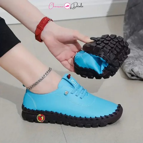 light and comfortable leather shoes for women