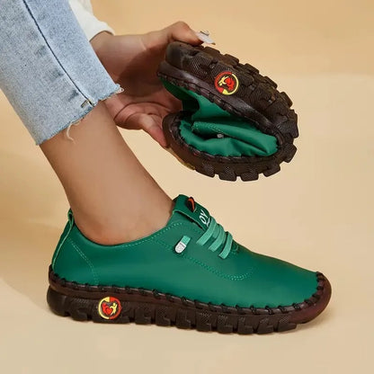 light and comfortable leather shoes for women