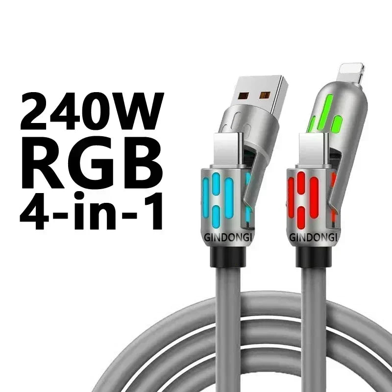 Câble de charge rapide PowerPulse avec voyant lumineux