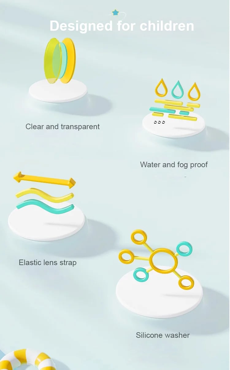 Kids' Clear Vision Swim Goggles
