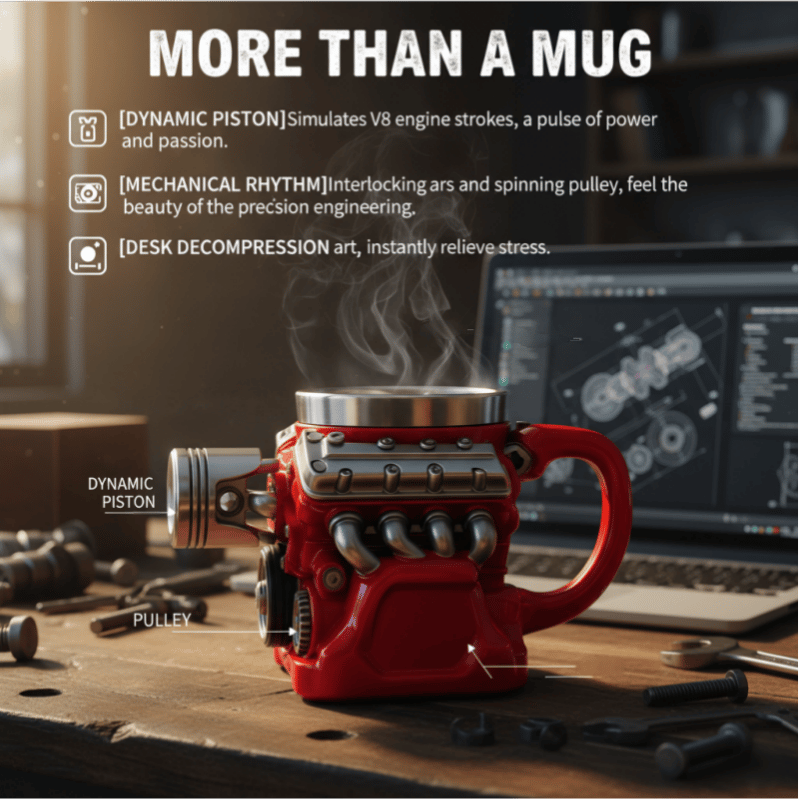 V8 Engine Coffee Mug