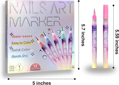 Vibrant Nail Art Pens Set